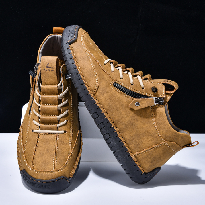 EMILIANO | SNEAKERS ALTE CON ZIP LATERALE