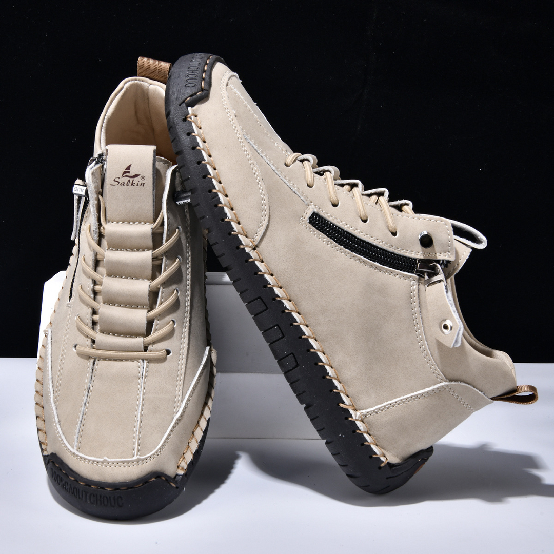 EMILIANO | SNEAKERS ALTE CON ZIP LATERALE