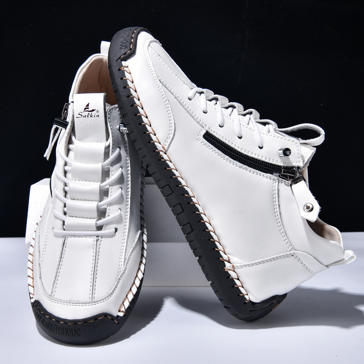 EMILIANO | SNEAKERS ALTE CON ZIP LATERALE