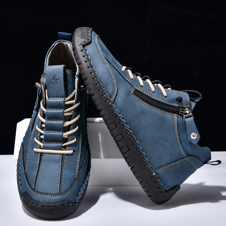 EMILIANO | SNEAKERS ALTE CON ZIP LATERALE