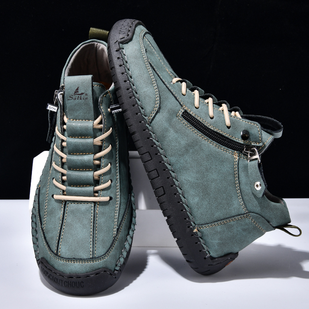 EMILIANO | SNEAKERS ALTE CON ZIP LATERALE