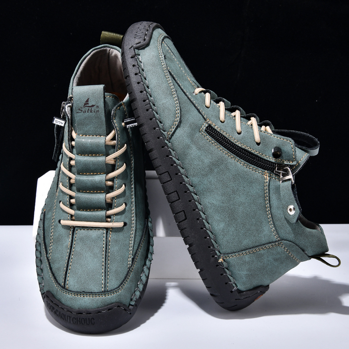 EMILIANO | SNEAKERS ALTE CON ZIP LATERALE