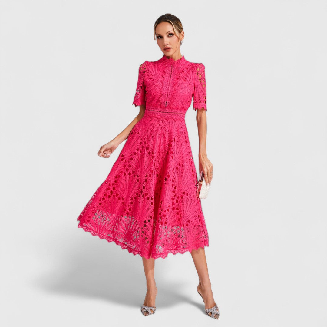 CATERINA | ABITO MIDI ELEGANTE IN PIZZO