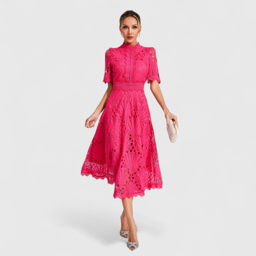 CATERINA | ABITO MIDI ELEGANTE IN PIZZO