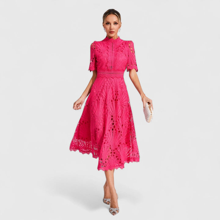 CATERINA | ABITO MIDI ELEGANTE IN PIZZO