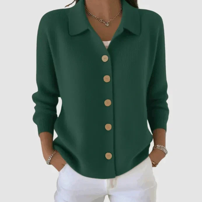 Millie | Cardigan con Collo a Camicia