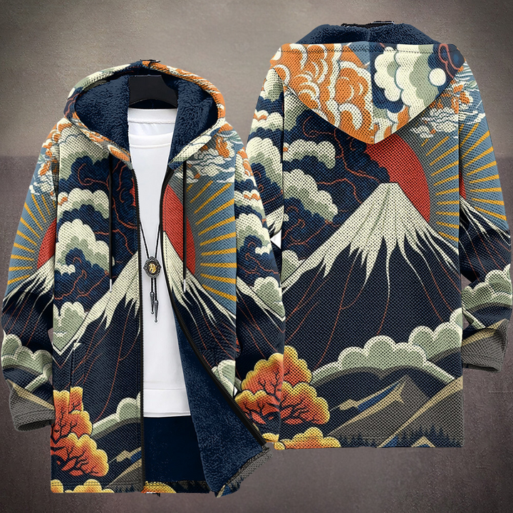 Ezra | Cardigan Artistico con Cappuccio