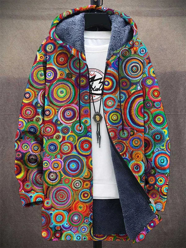Rowena | Cardigan Artistico con Cappuccio