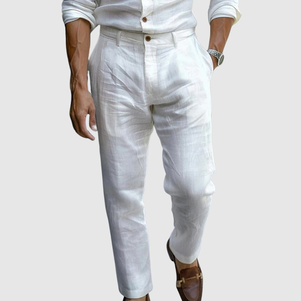 LEONARDO | PANTALONI IN LINO ELEGANTI
