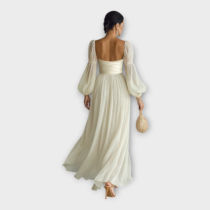 ISABELLA | ABITO LUNGO ROMANTICO IN CHIFFON