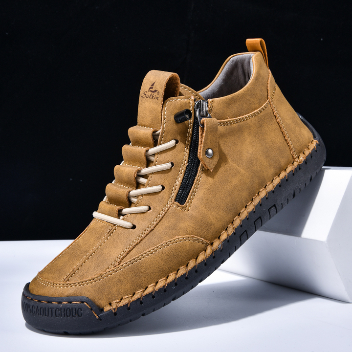EMILIANO | SNEAKERS ALTE CON ZIP LATERALE