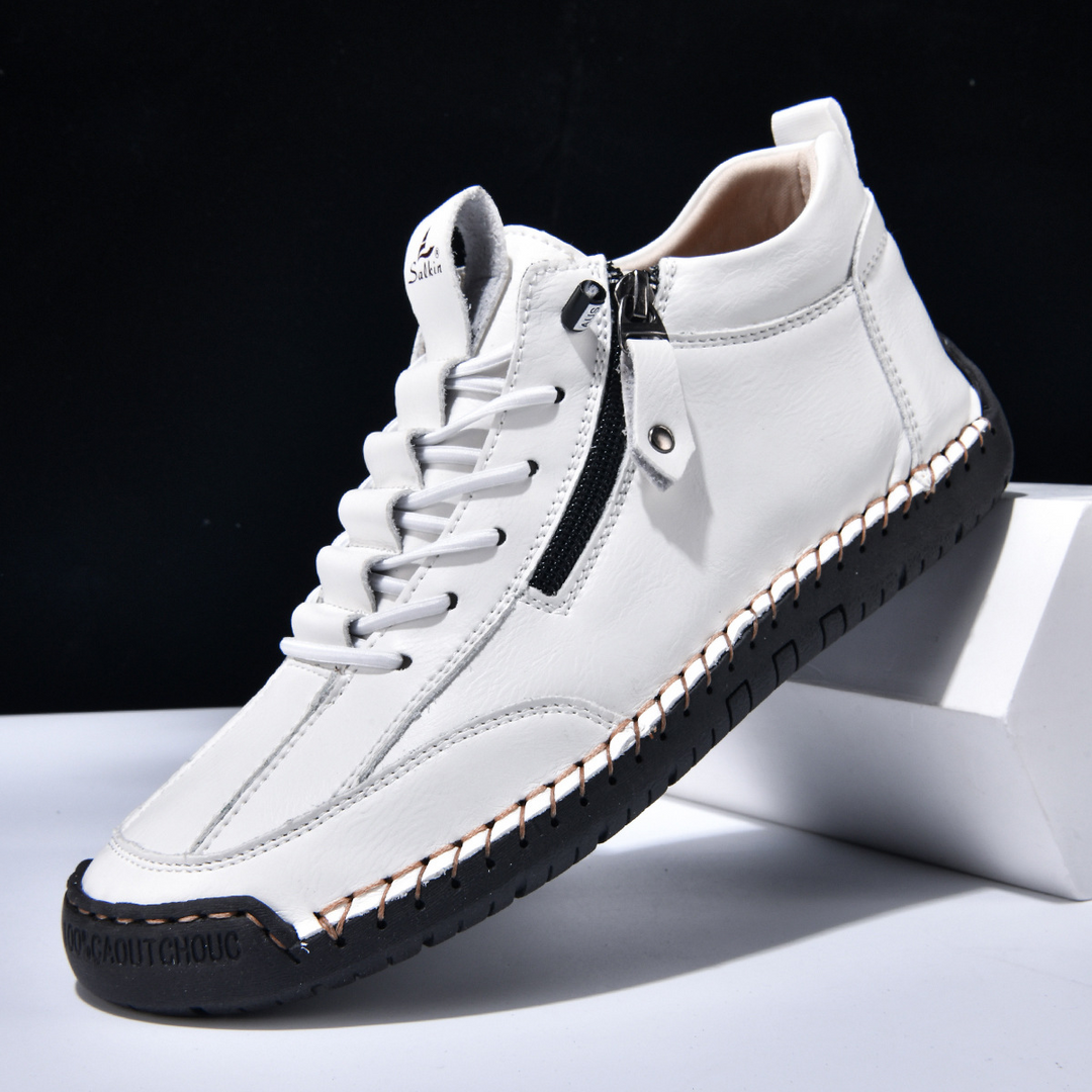 EMILIANO | SNEAKERS ALTE CON ZIP LATERALE