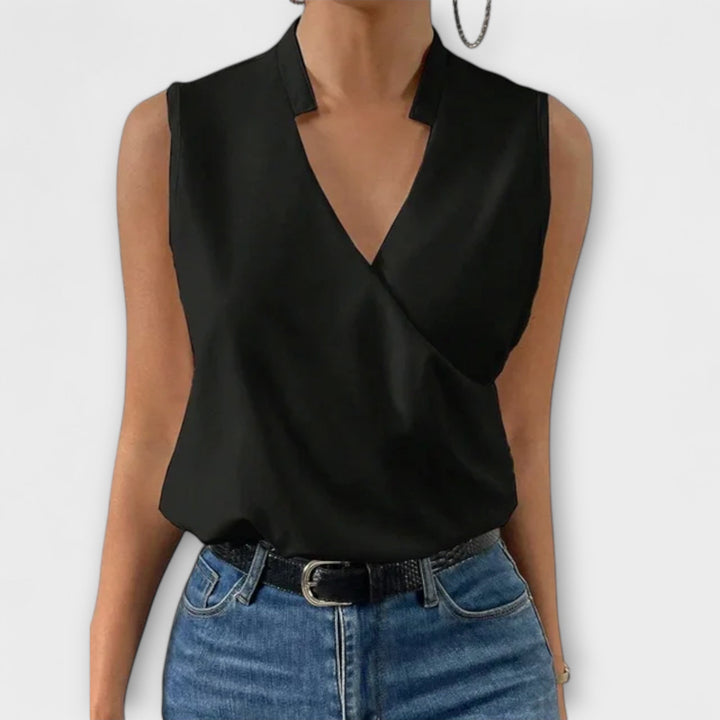 SOFIA | BLUSA SMANICATA ELEGANTE A PORTAFOGLIO
