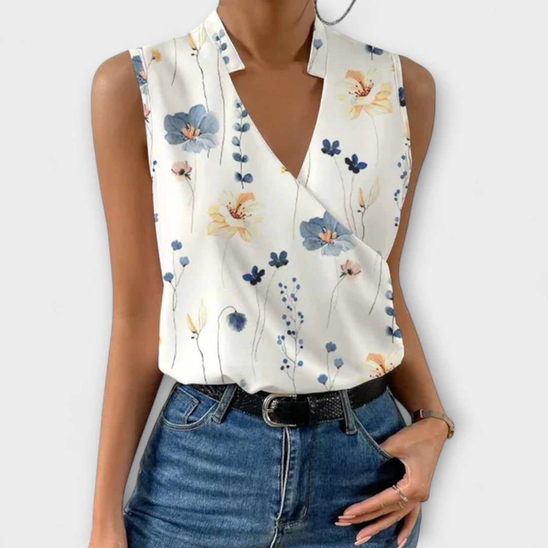 SOFIA | BLUSA SMANICATA ELEGANTE A PORTAFOGLIO