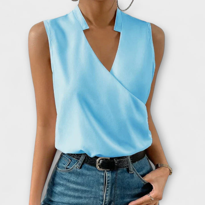 SOFIA | BLUSA SMANICATA ELEGANTE A PORTAFOGLIO