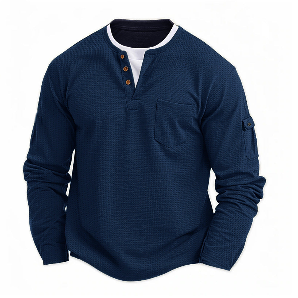 ANDREA | MAGLIA HENLEY CASUAL A MANICA LUNGA