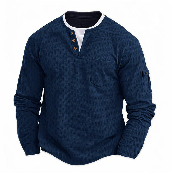 ANDREA | MAGLIA HENLEY CASUAL A MANICA LUNGA