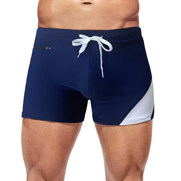 DAMIANO | BOXER DA MARE BICOLORE CON TASCA