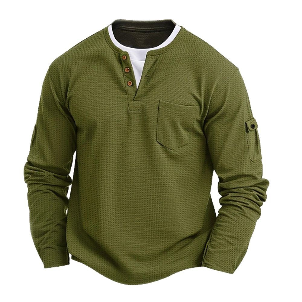 ANDREA | MAGLIA HENLEY CASUAL A MANICA LUNGA