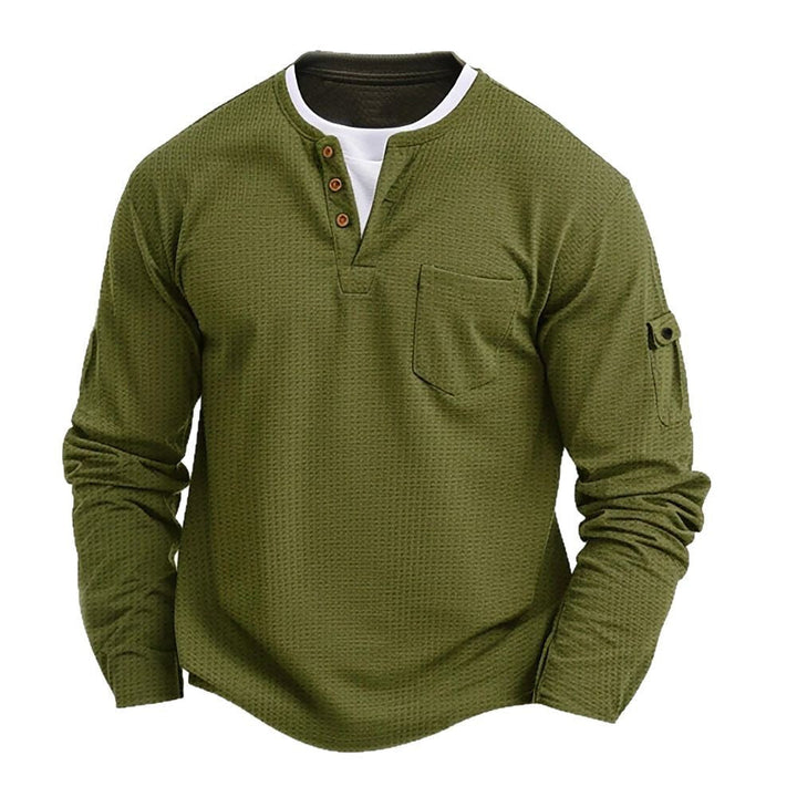ANDREA | MAGLIA HENLEY CASUAL A MANICA LUNGA