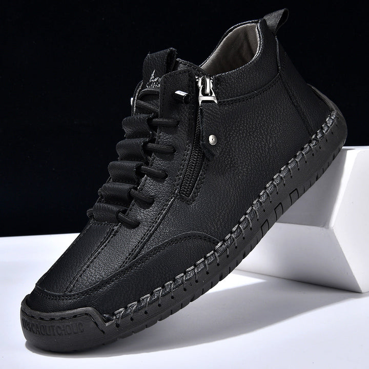 EMILIANO | SNEAKERS ALTE CON ZIP LATERALE