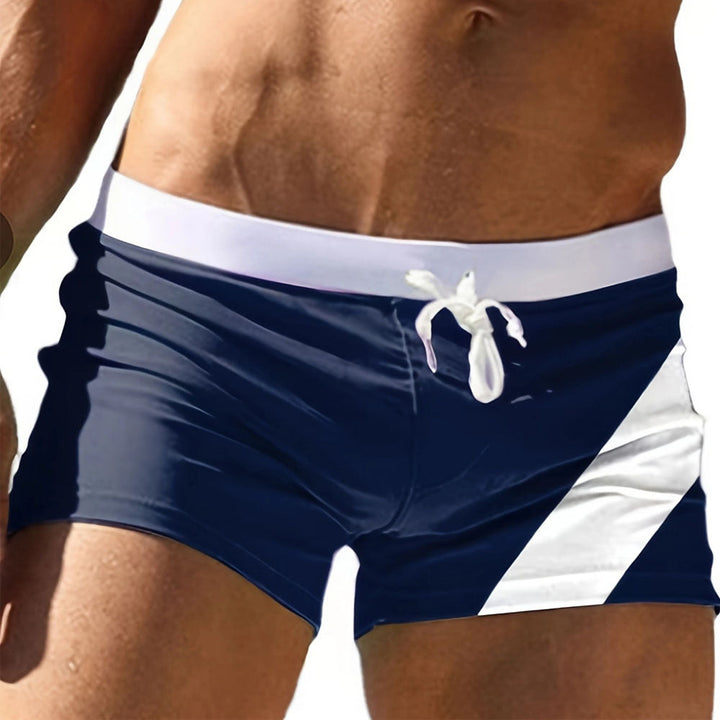 TOMMASO | BOXER DA MARE CON INSERTI A CONTRASTO