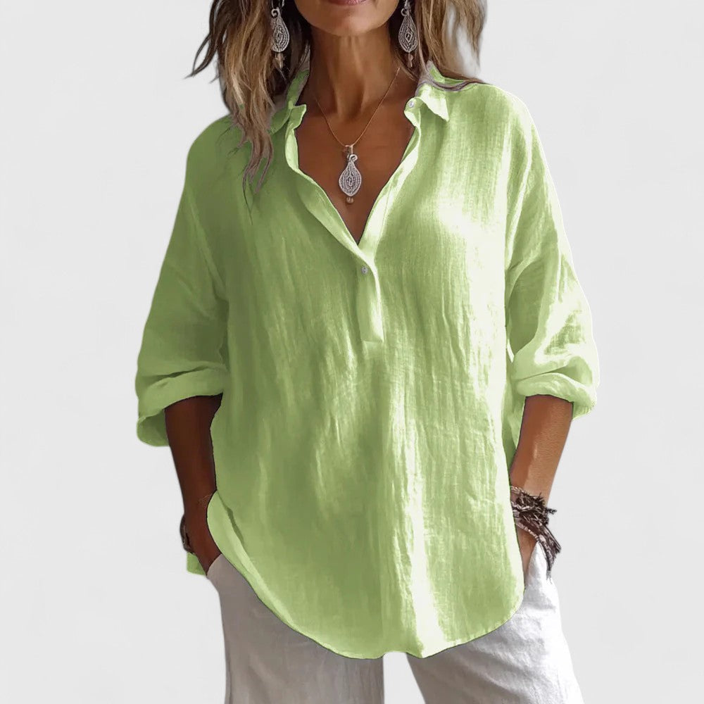 CHIARA | CAMICIA IN LINO E COTONE