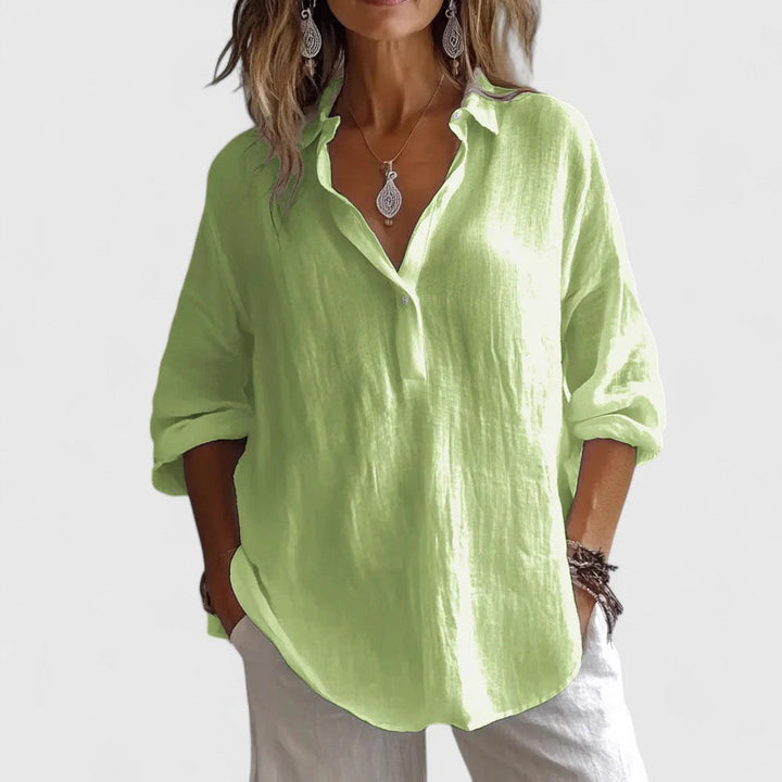 CHIARA | CAMICIA IN LINO E COTONE