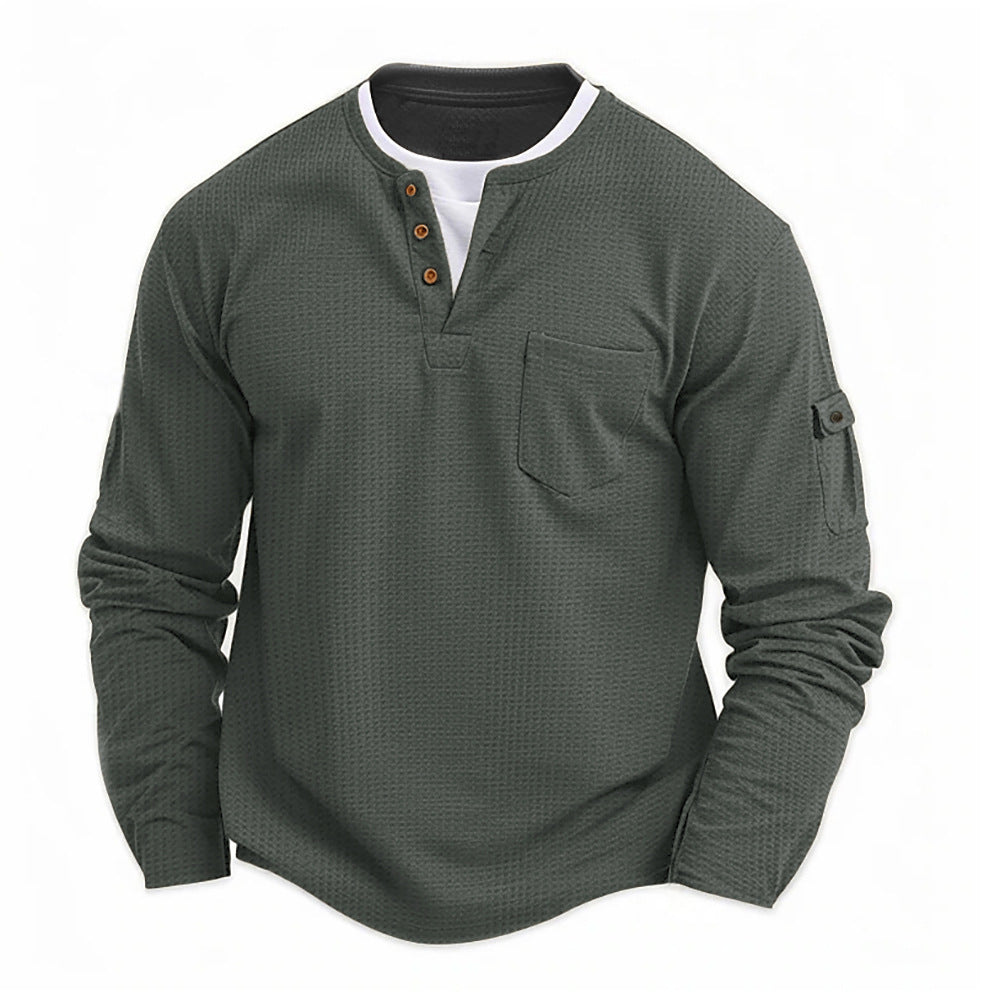 ANDREA | MAGLIA HENLEY CASUAL A MANICA LUNGA