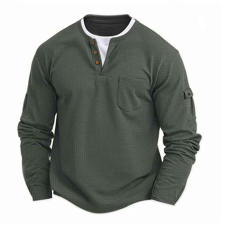 ANDREA | MAGLIA HENLEY CASUAL A MANICA LUNGA