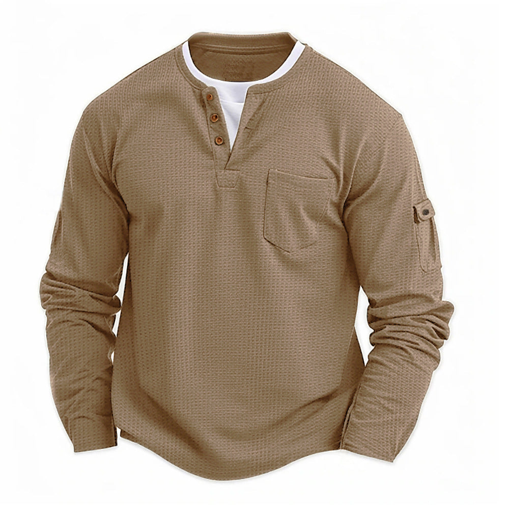 ANDREA | MAGLIA HENLEY CASUAL A MANICA LUNGA
