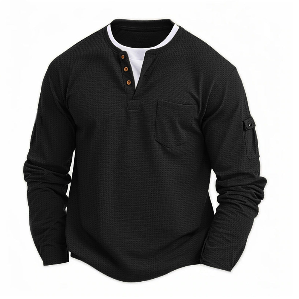 ANDREA | MAGLIA HENLEY CASUAL A MANICA LUNGA