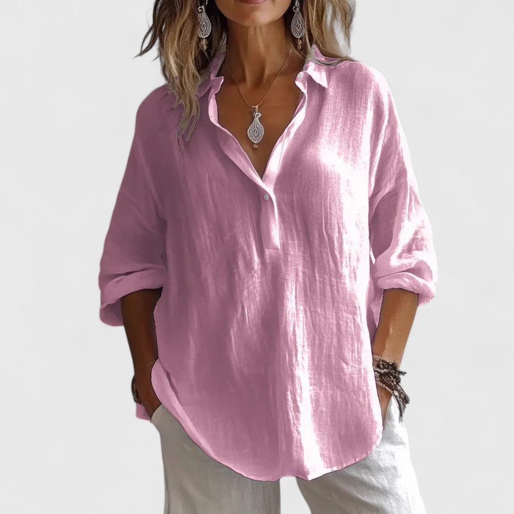 CHIARA | CAMICIA IN LINO E COTONE