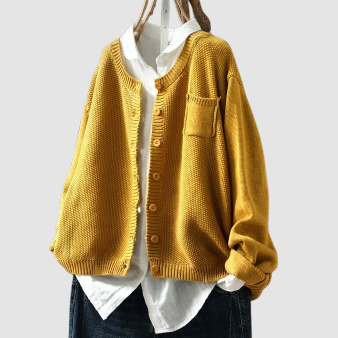Lavinia | 	Cardigan Comodo con Bottoni