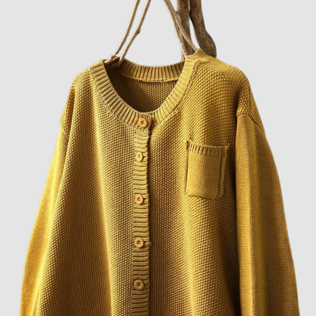 Lavinia | 	Cardigan Comodo con Bottoni