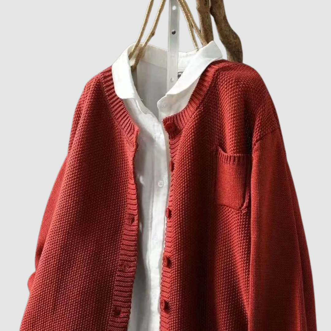 Lavinia | 	Cardigan Comodo con Bottoni