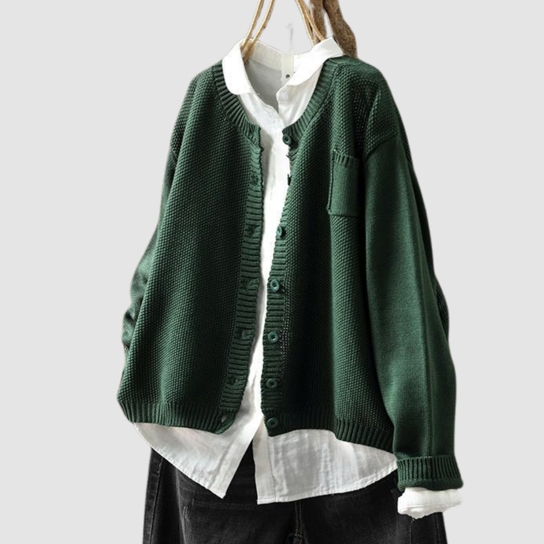 Lavinia | 	Cardigan Comodo con Bottoni