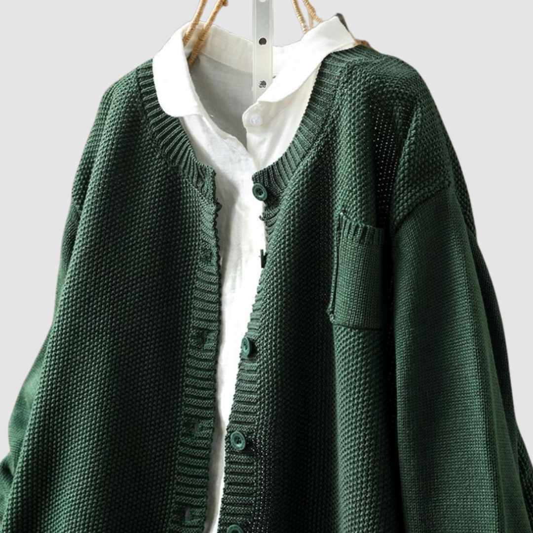 Lavinia | 	Cardigan Comodo con Bottoni