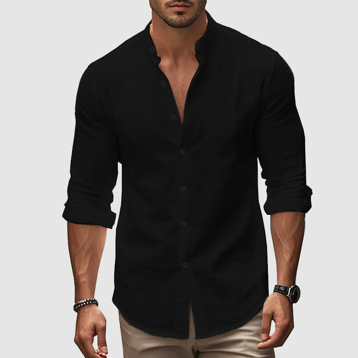 VITTORIO | CAMICIA COREANA IN LINO PREMIUM