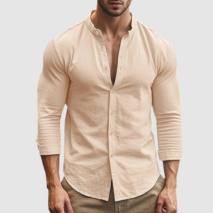 VITTORIO | CAMICIA COREANA IN LINO PREMIUM