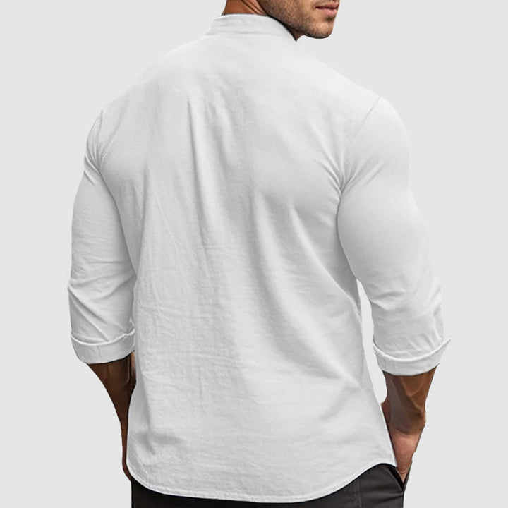 VITTORIO | CAMICIA COREANA IN LINO PREMIUM