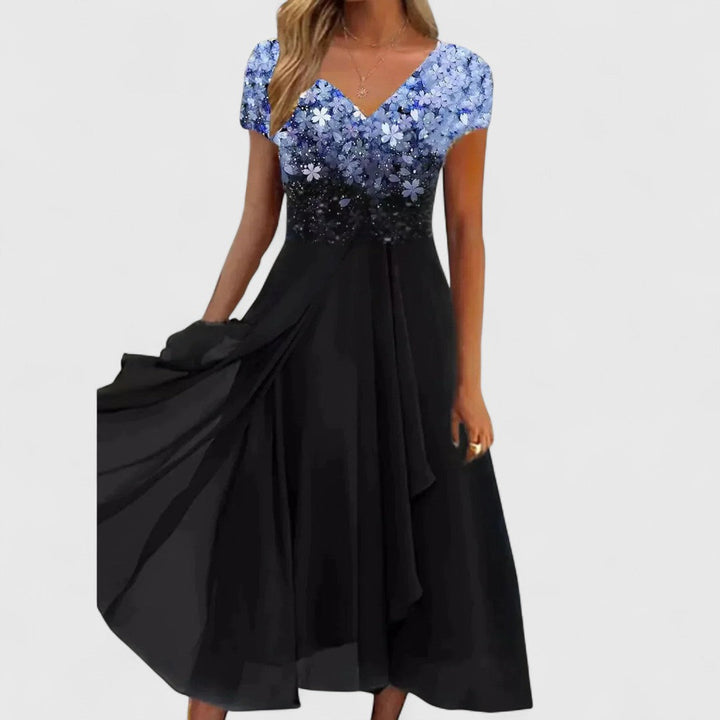 FIAMMA | ABITO MIDI FLOREALE ELEGANTE