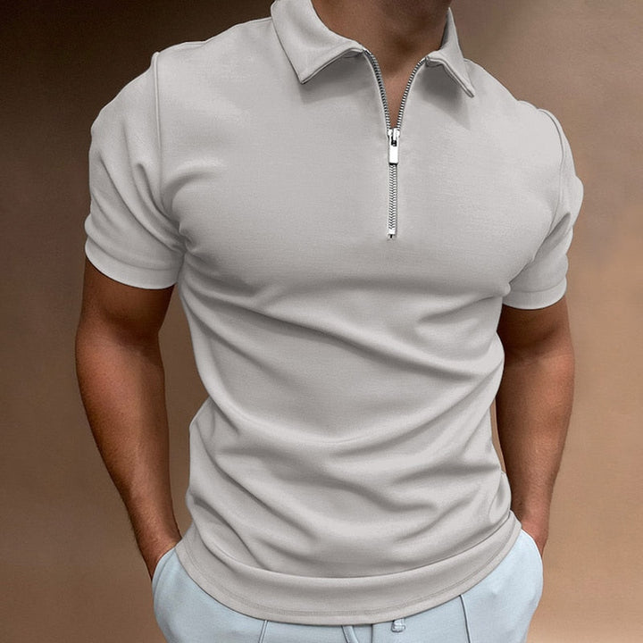 ALESSIO | POLO ESSENZIALE CON ZIP