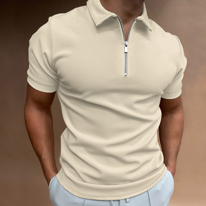 ALESSIO | POLO ESSENZIALE CON ZIP
