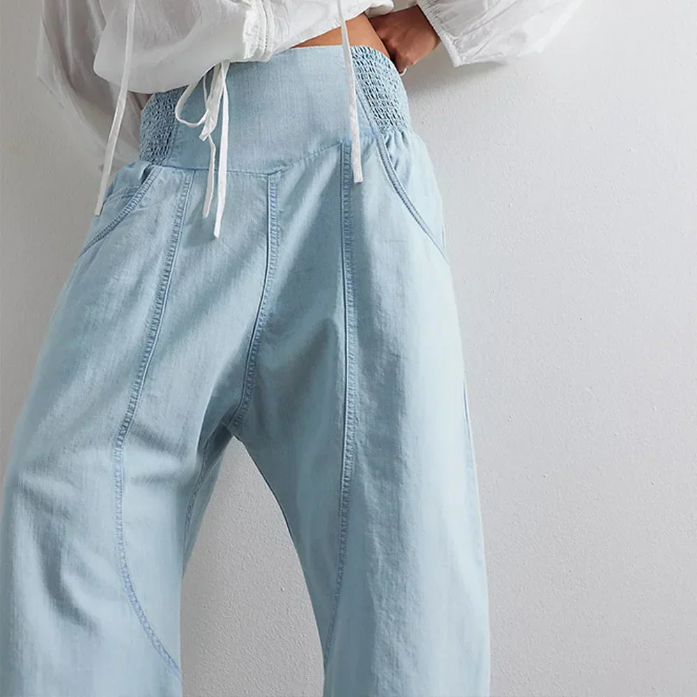 GIULIA | PANTALONI CASUAL A VITA ALTA