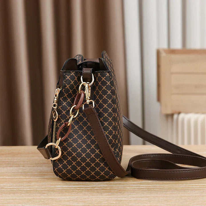 DALIA | BORSA A TRACOLLA ELEGANTE CON DETTAGLI DORATI E FANTASIA RAFFINATA