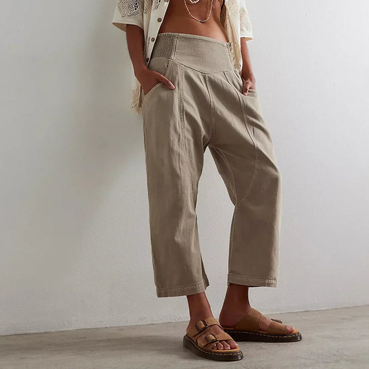 GIULIA | PANTALONI CASUAL A VITA ALTA
