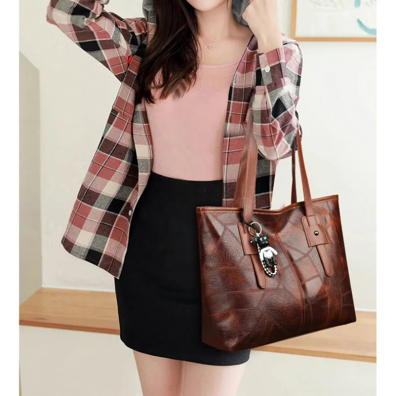 NAIMA | SHOPPER ELEGANTE IN PELLE VINTAGE