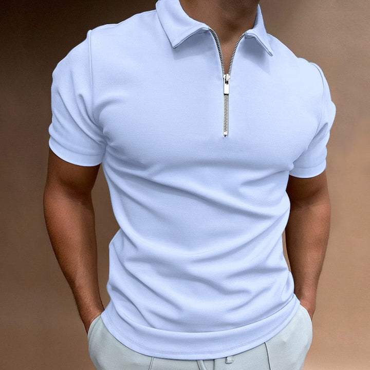 ALESSIO | POLO ESSENZIALE CON ZIP