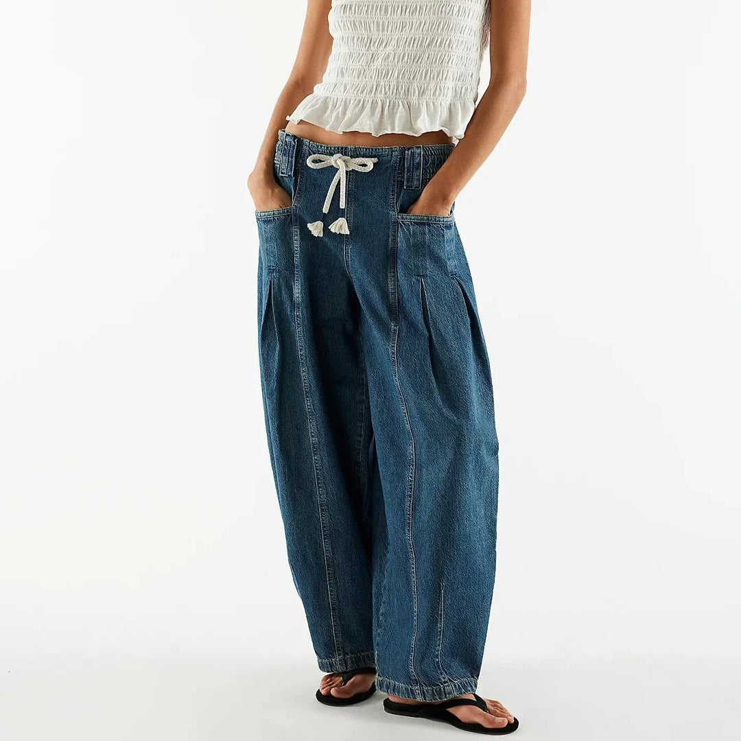 CAMILLA | JEANS PALAZZO CON COULISSE